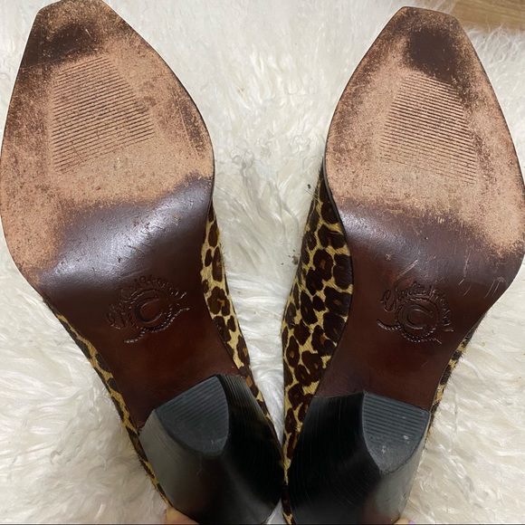 LUCCHESE Charlie 1 Horse Shoes Leopard Mules 40 9 - Picture 6 of 10